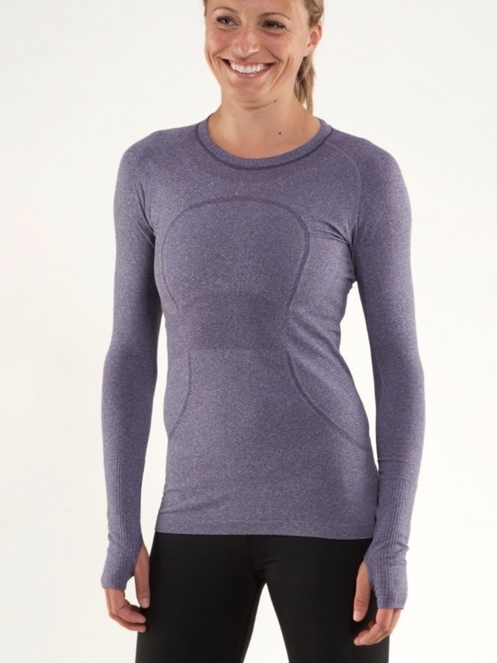 Lululemon Swiftly Tech Long Sleeve in Dark Purple